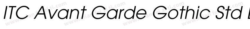 ITC Avant Garde Gothic Std BK字体转换